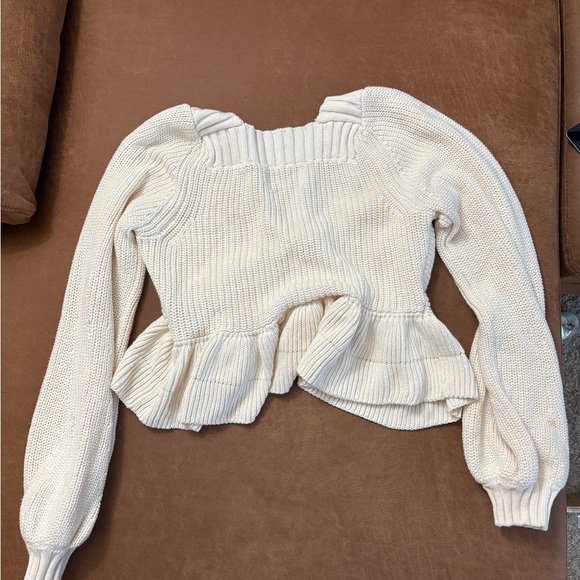 Cleobella Women's Loura Sweater Knit Stretch Cream Size S NWT - Picture 11 of 13